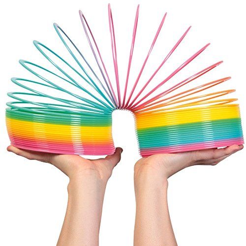 Jumbo Slinky UV Spring, The Jumbo Slinky UV Spring is a very popular tactile classic which is colourful and kids just love it. This Jumbo Slinky UV Spring is just like the classic Slinky toy, only made from kid-friendly plastic instead! Plus, as the name suggests, it’s made with a beautiful array of colour and is HUGE. Stack up the Jumbo Slinky UV Spring at the top of the stairs, tip it over, and watch it walk down stairs! Play with it between your hands or see what shapes it can stretch to! Children will h