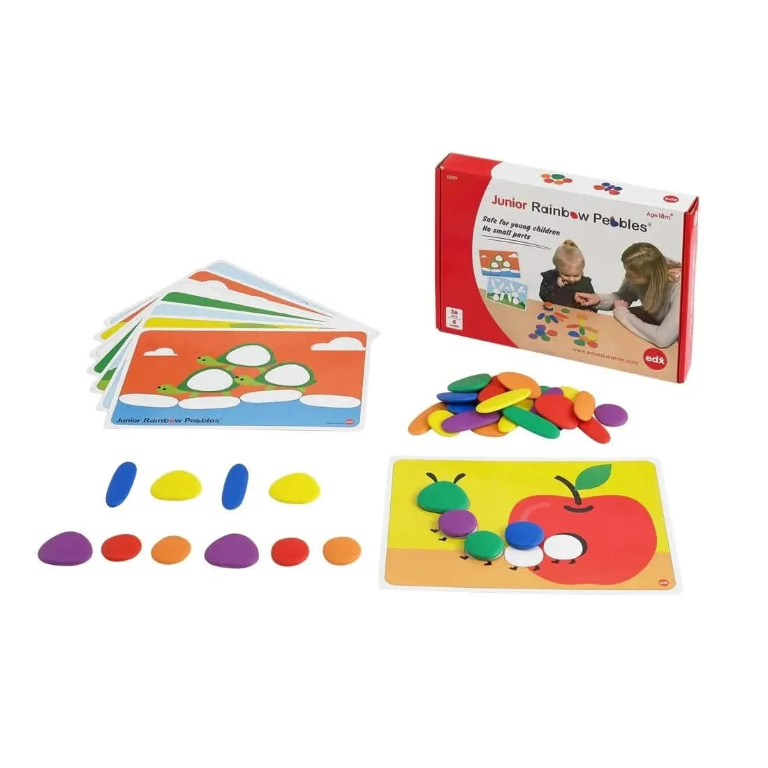 Junior Rainbow Pebbles Activity Set - Pk44-Junior Rainbow Pebbles Activity Set - Pk44