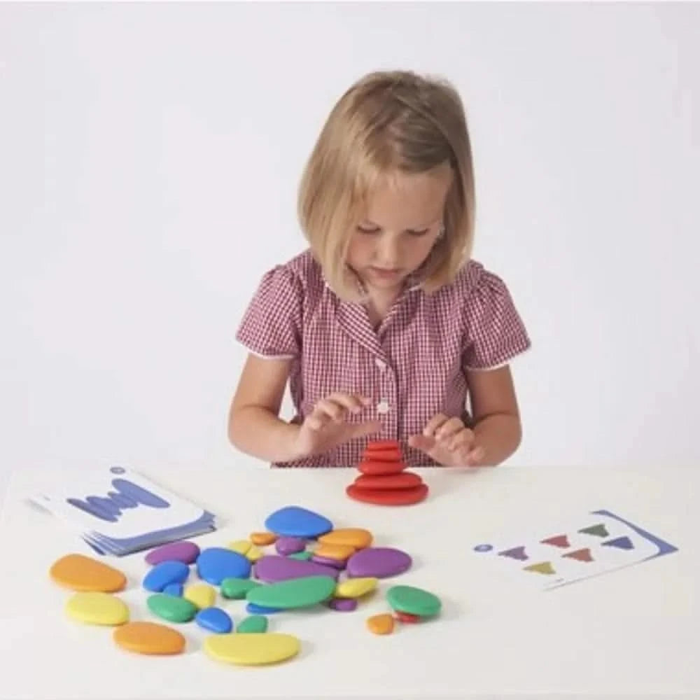 Junior Rainbow Pebbles Activity Set - Pk44-Junior Rainbow Pebbles Activity Set - Pk44