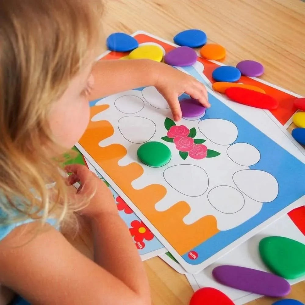 Junior Rainbow Pebbles Activity Set - Pk44-Junior Rainbow Pebbles Activity Set - Pk44