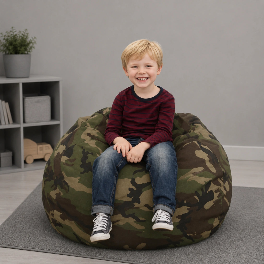 Kids Classic Beanbag Indoor Outdoor Camo-Kids Classic Beanbag Indoor Outdoor Camo