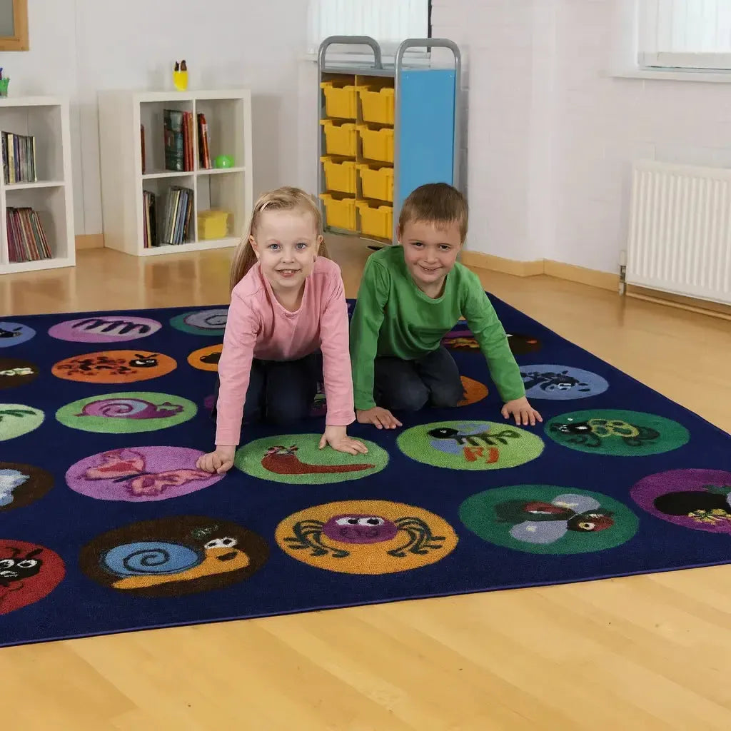 Kinder™Mini Beasts Carpet 3 x 3 Metre-Kinder™Mini Beasts Carpet 3 x 3 Metre