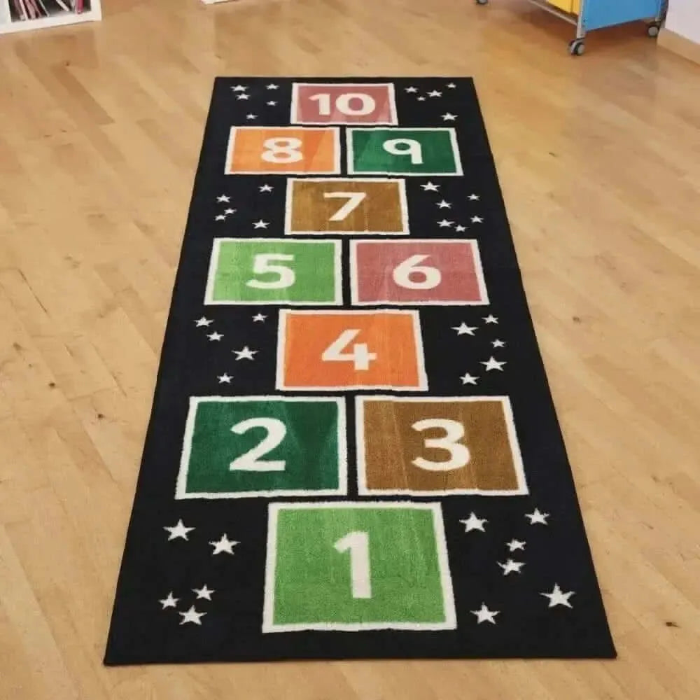 Kinder™Number Hopsotch Runner Carpet 3 X 1 Metre-Kinder™Number Hopsotch Runner Carpet 3 X 1 Metre