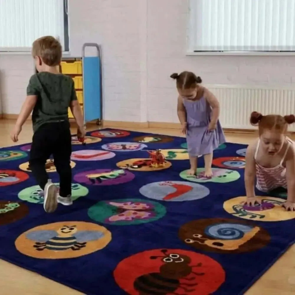 Kinder™Mini Beasts Carpet 3 x 3 Metre-Kinder™Mini Beasts Carpet 3 x 3 Metre