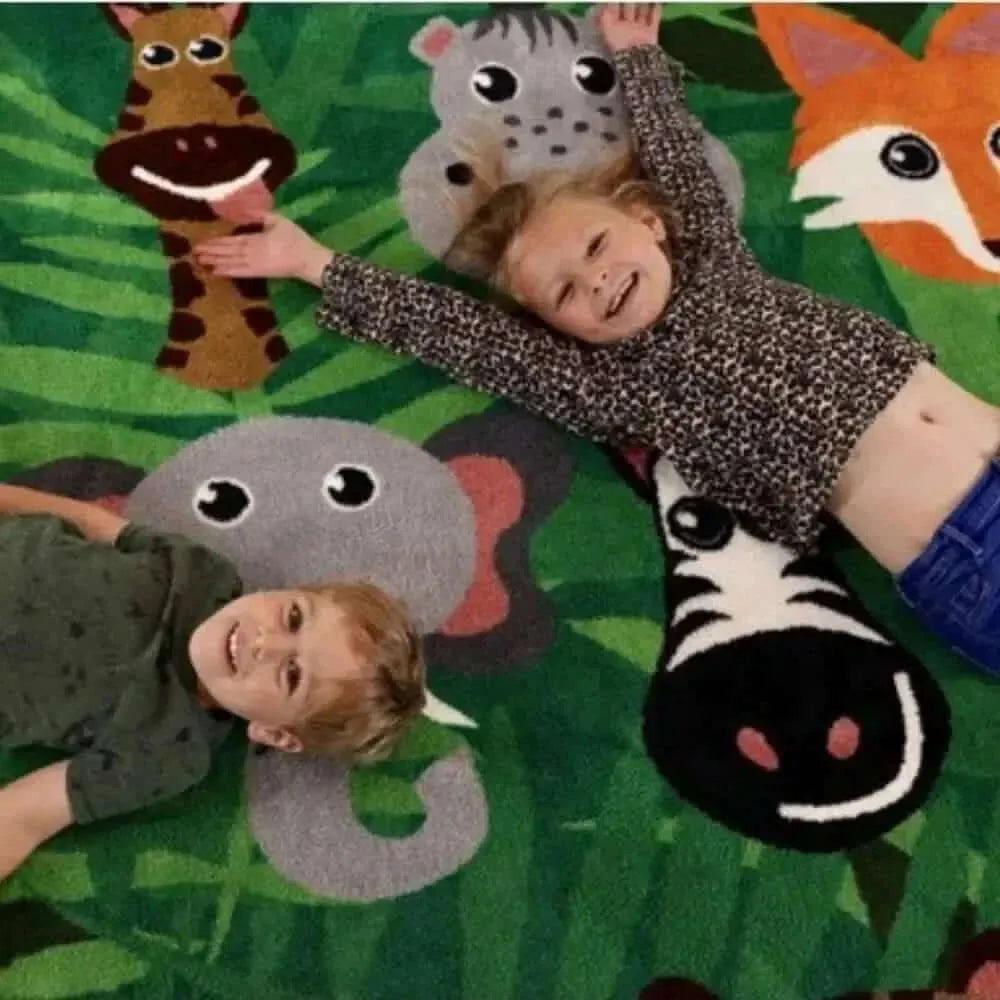 Kinder™Wild Animals Carpet 3 x 3 metre-Kinder™Wild Animals Carpet 3 x 3 metre