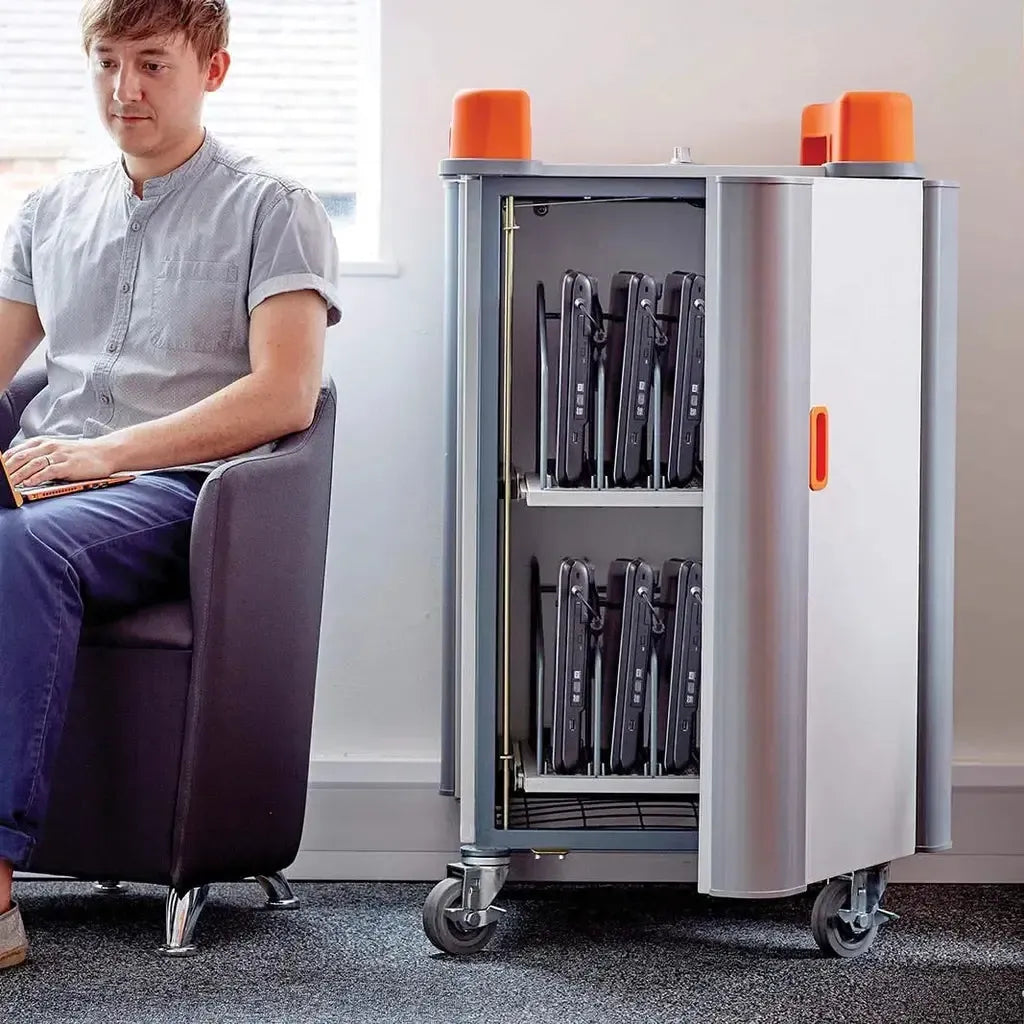 LapCabby 10v Charging Trolley for 10 Laptops/Chromebooks-LapCabby 10v Charging Trolley for 10 Laptops/Chromebooks