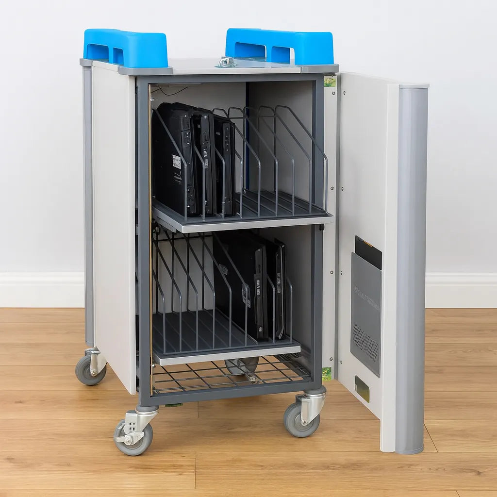 LapCabby 16v Charging Trolley for 16 Laptops/Chromebooks-LapCabby 16v Charging Trolley for 16 Laptops/Chromebooks