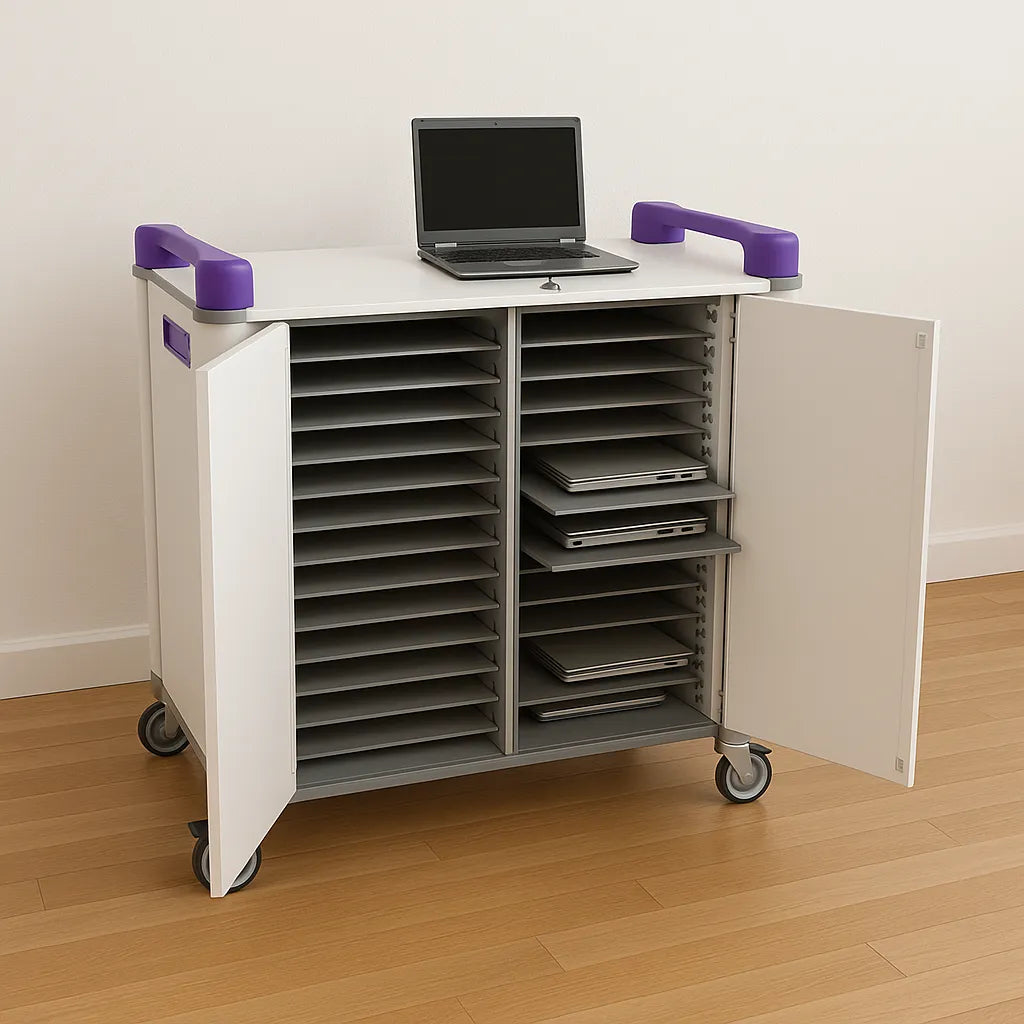 LapCabby 32H Charging Trolley for 32 Laptops/Chromebooks-LapCabby 32H Charging Trolley for 32 Laptops/Chromebooks