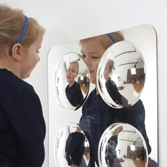 Large 4-Domed Acrylic Mirror Panel-Large 4-Domed Acrylic Mirror Panel