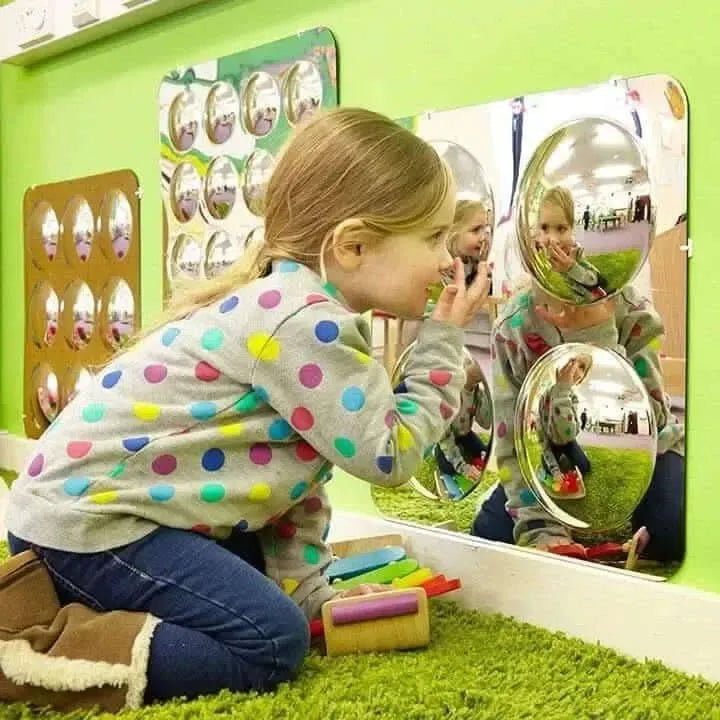 Large 4-Domed Acrylic Mirror Panel-Large 4-Domed Acrylic Mirror Panel