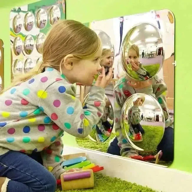Large 4-Domed Acrylic Mirror Panel-Large 4-Domed Acrylic Mirror Panel