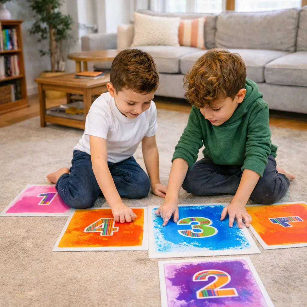 Large Liquid Floor Tiles for Hopscotch and Number Learning-Large Liquid Floor Tiles for Hopscotch and Number Learning