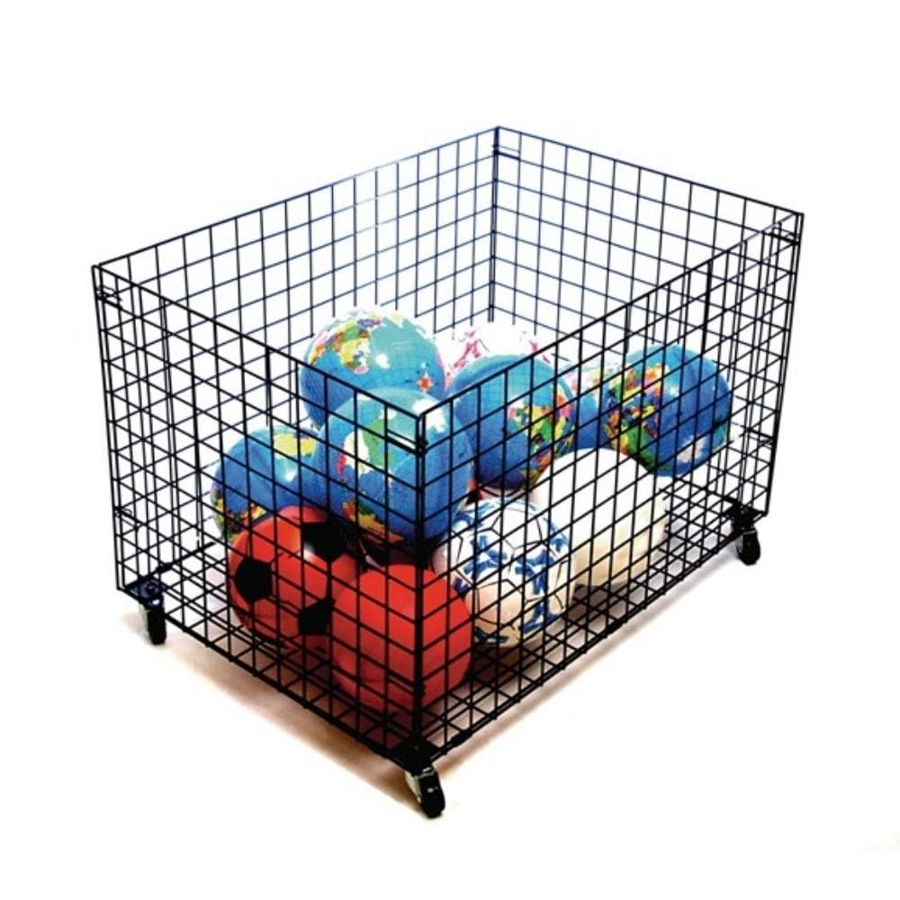 Large Mobile Storage Basket, This Giant mobile storage basket has heavy duty castors which allows the basket to be used outdoors as well as indoors. It can be used to store a range of large bulky items and folds flat for easy storage when not in use. The basket to be used indoors and outdoors (although we do not recommend that it is left outside) It can be used to store a variety of bulky items, great for sports equipment and ideal for our 26 Giant Hollow Blocks (ER251) Assembled size: L94 x W48 x H64cm. Ca