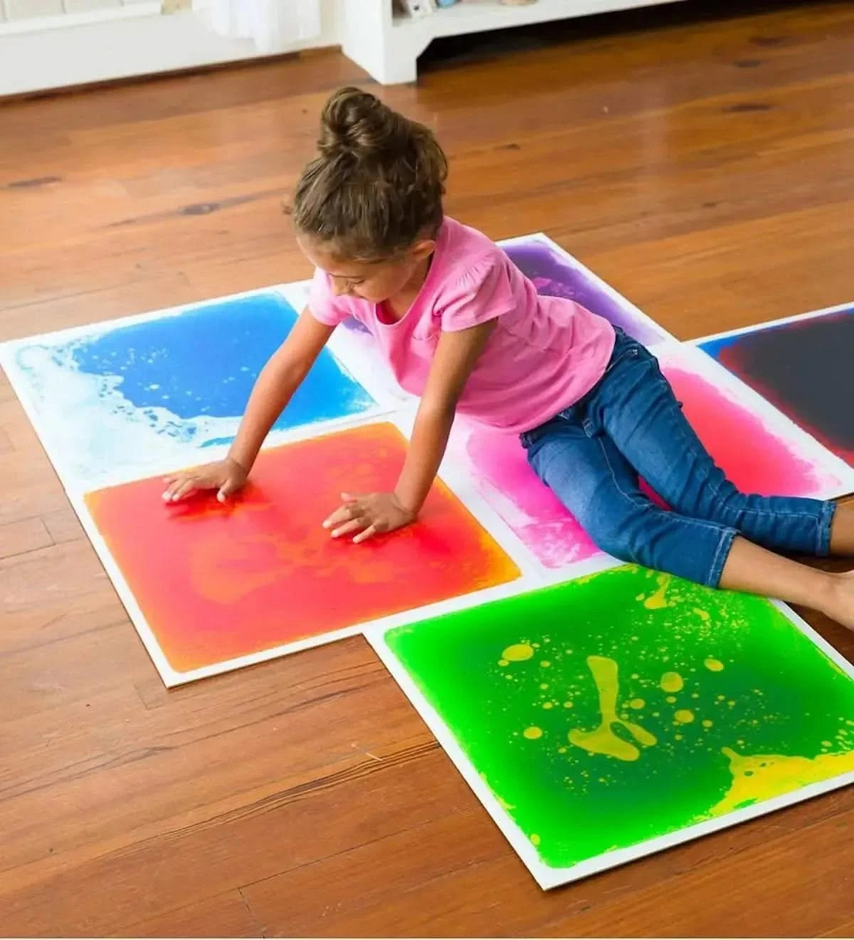 Large Sensory Liquid Tiles Pack of 6-Large Sensory Liquid Tiles Pack of 6