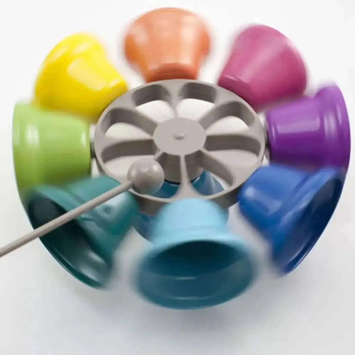 Large Spinning Rainbow Musical Bells-Large Spinning Rainbow Musical Bells