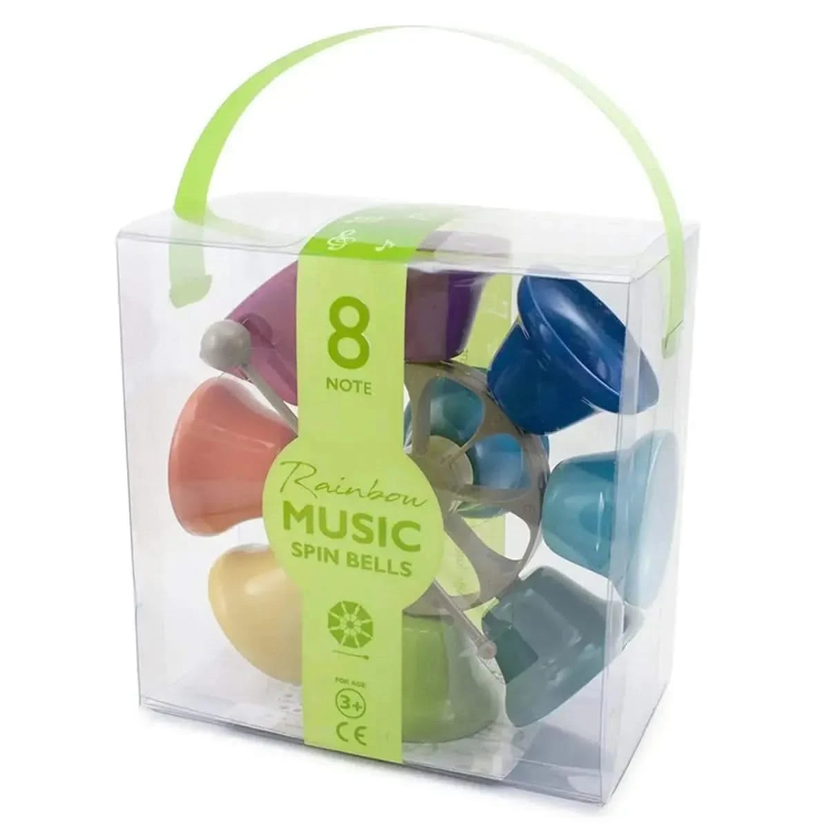 Large Spinning Rainbow Musical Bells-Large Spinning Rainbow Musical Bells