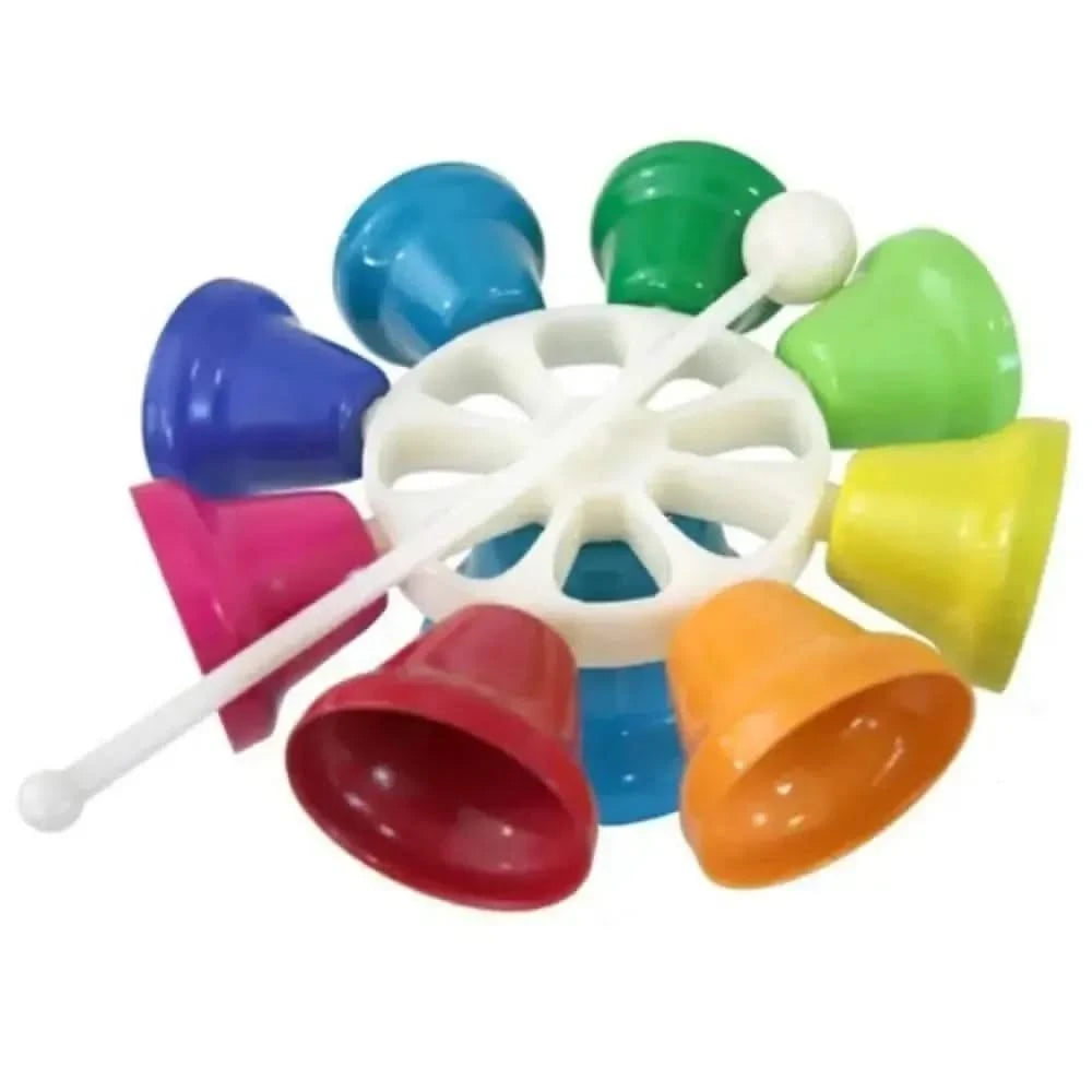 Large Spinning Rainbow Musical Bells-Large Spinning Rainbow Musical Bells