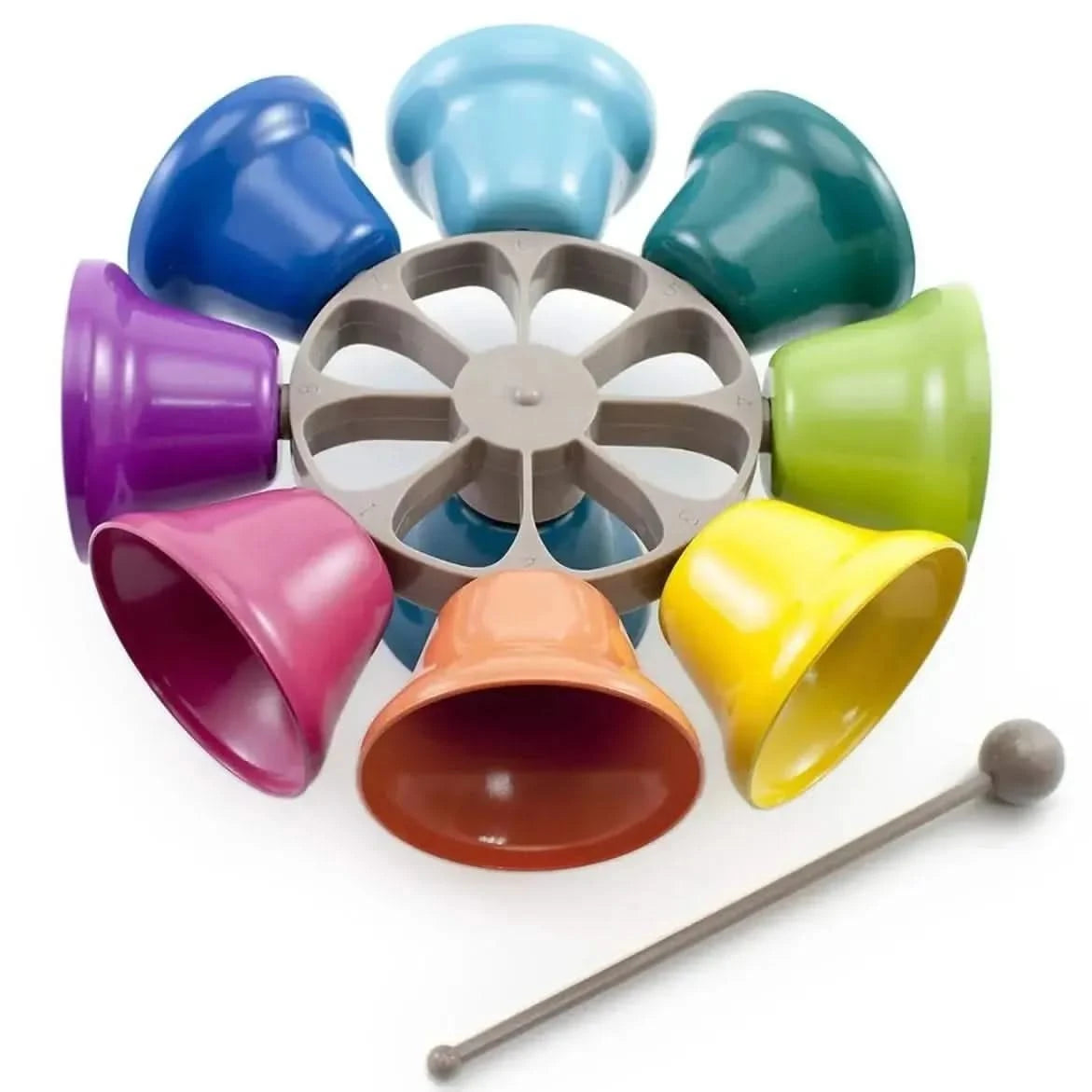 Large Spinning Rainbow Musical Bells-Large Spinning Rainbow Musical Bells