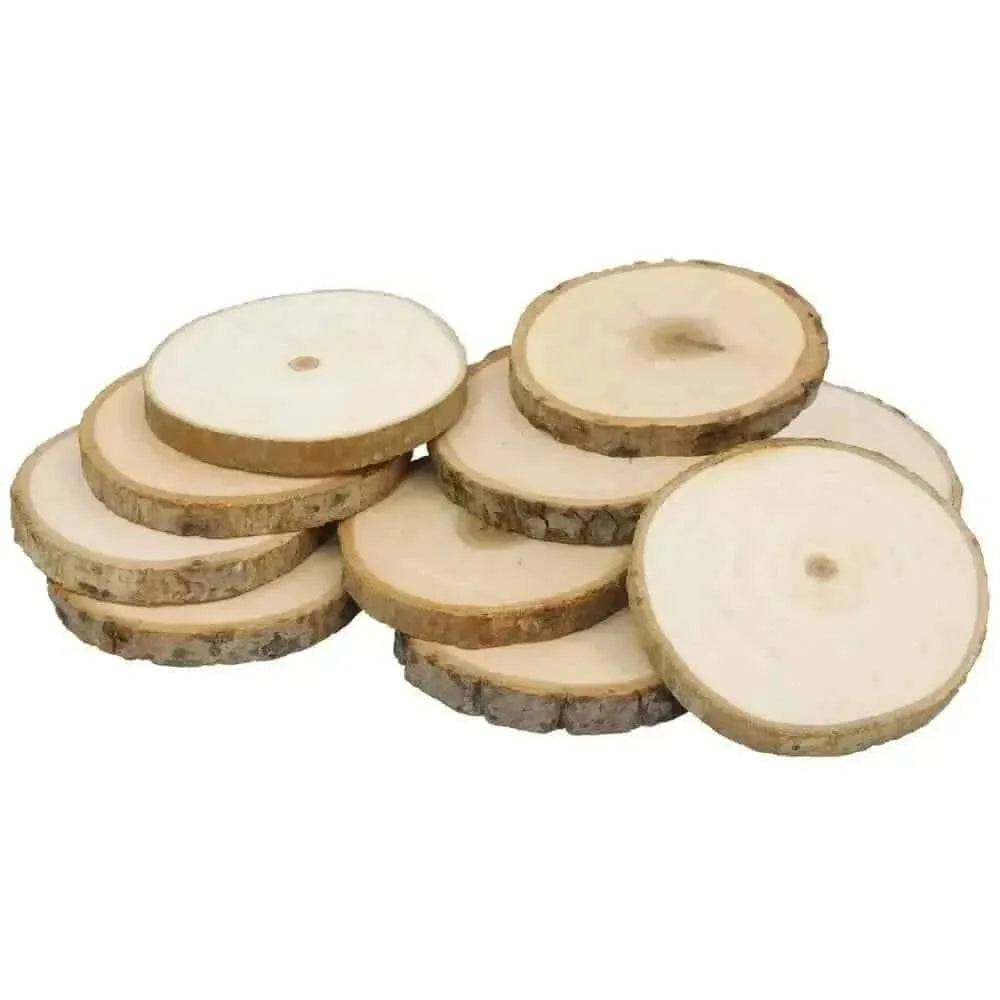 Large Tree Trunk Slices Pack of 10-Large Tree Trunk Slices Pack of 10