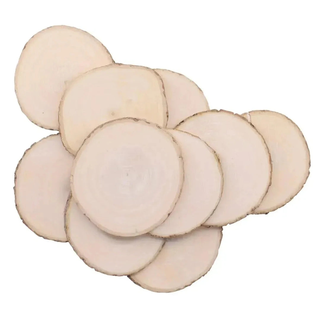 Large Tree Trunk Slices Pack of 10-Large Tree Trunk Slices Pack of 10