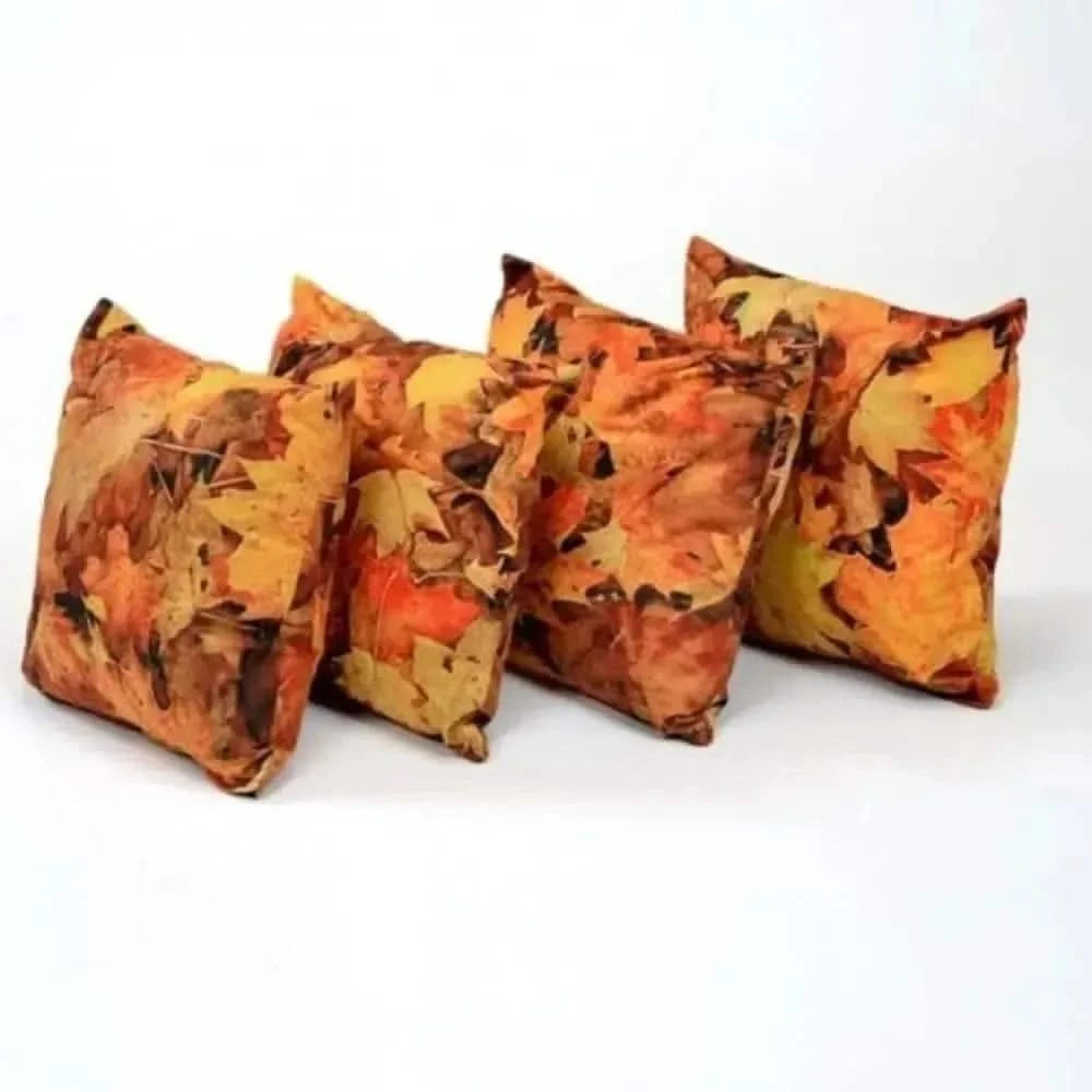Leaf Scatter Cushions Set Of 4-Leaf Scatter Cushions Set Of 4