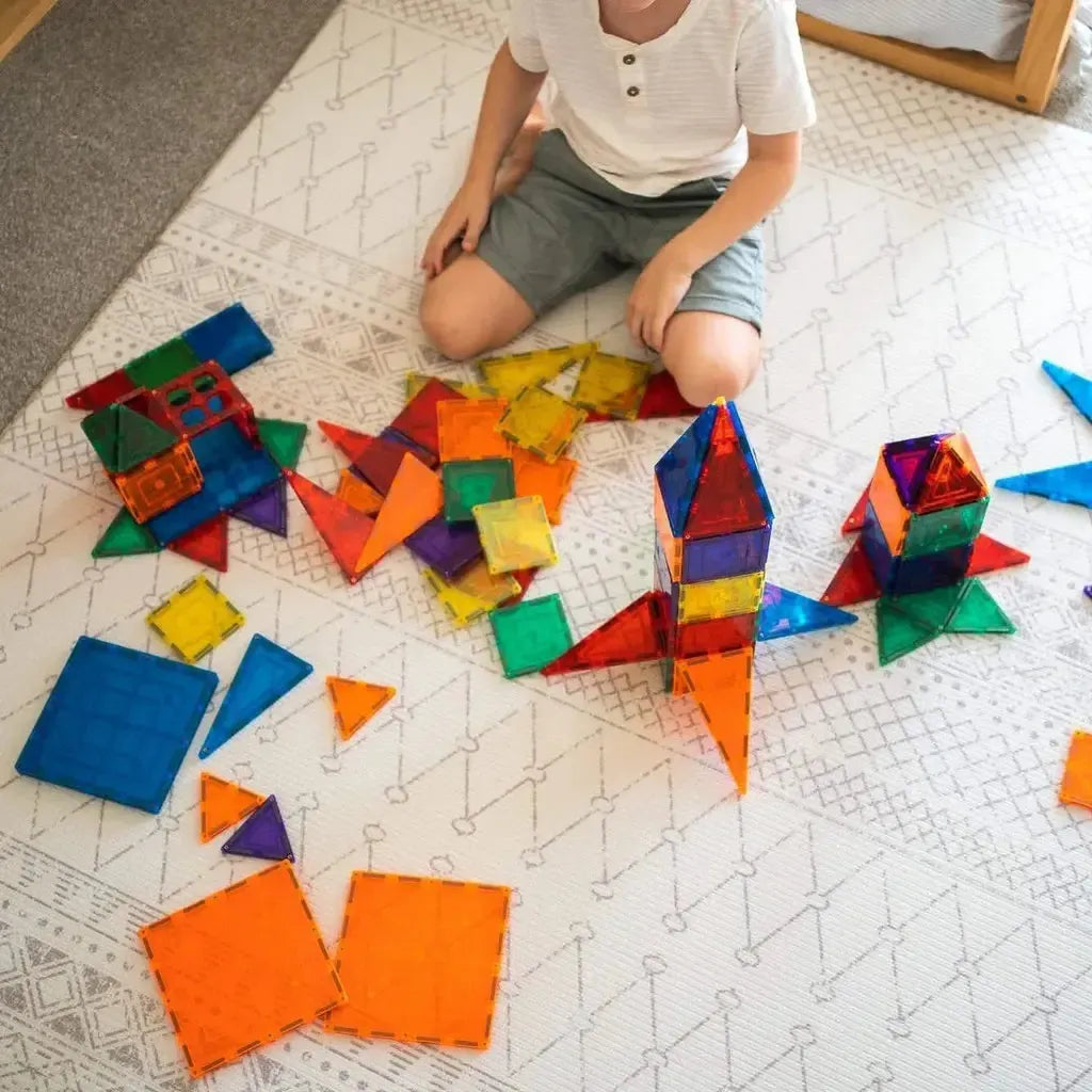 Learn & Grow Magnetic Tiles 64 piece set-Learn & Grow Magnetic Tiles 64 piece set