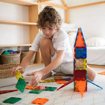 Learn & Grow Magnetic Tiles 64 piece set-Learn & Grow Magnetic Tiles 64 piece set