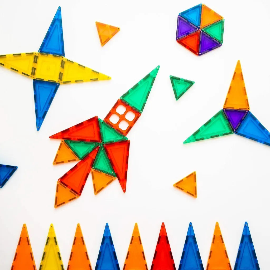 Learn & Grow Magnetic Tiles 64 piece set-Learn & Grow Magnetic Tiles 64 piece set