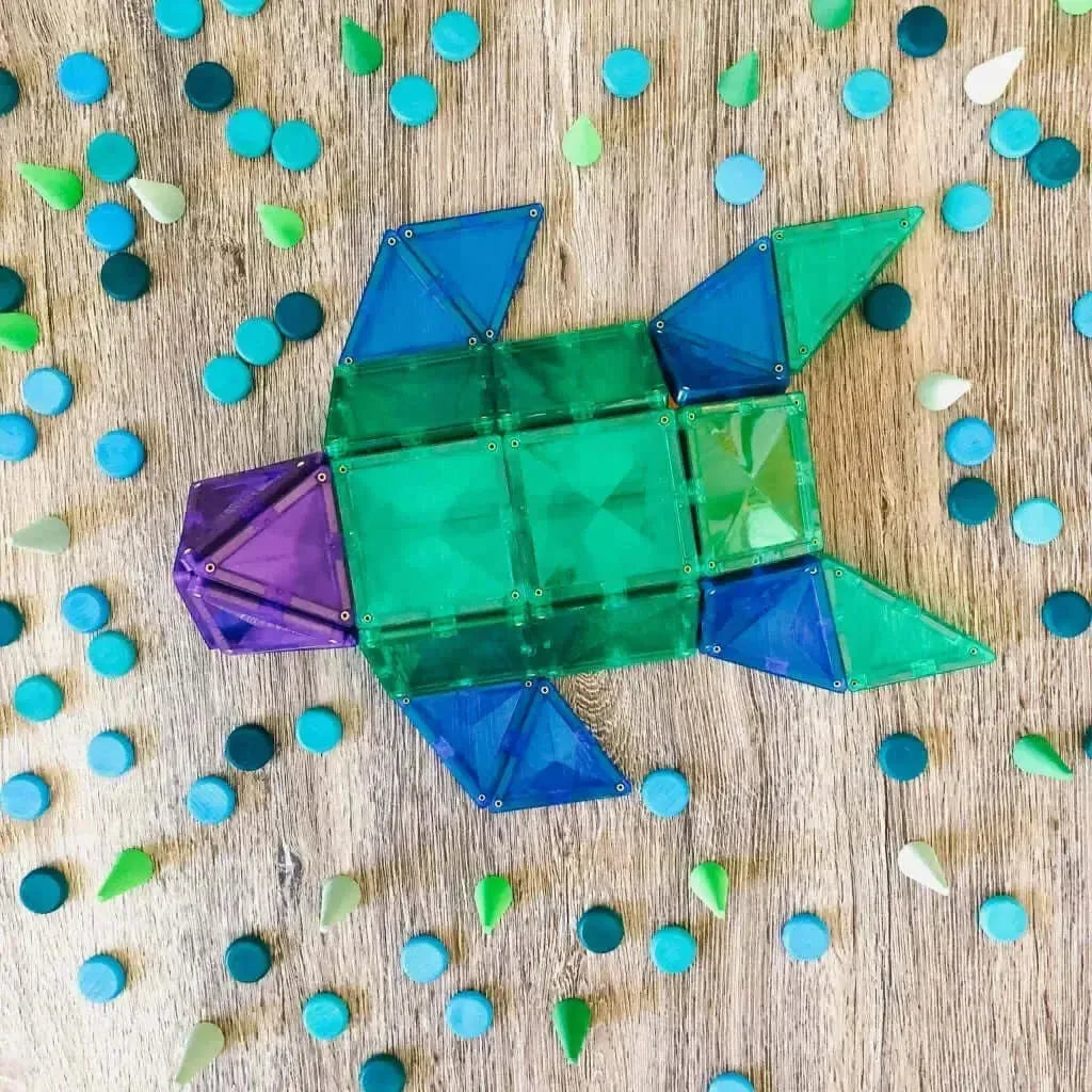 Learn & Grow Magnetic Tiles 64 piece set-Learn & Grow Magnetic Tiles 64 piece set