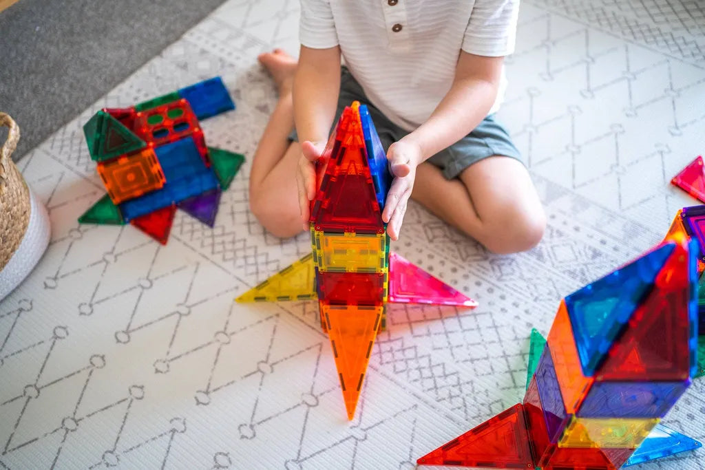 Learn & Grow Magnetic Tiles 64 piece set-Learn & Grow Magnetic Tiles 64 piece set