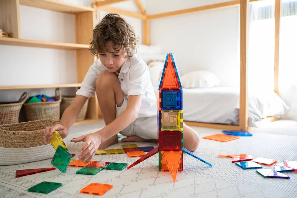 Learn & Grow Magnetic Tiles 64 piece set-Learn & Grow Magnetic Tiles 64 piece set