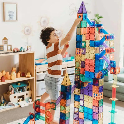 Learn & Grow Magnetic Tiles 64 piece set-Learn & Grow Magnetic Tiles 64 piece set