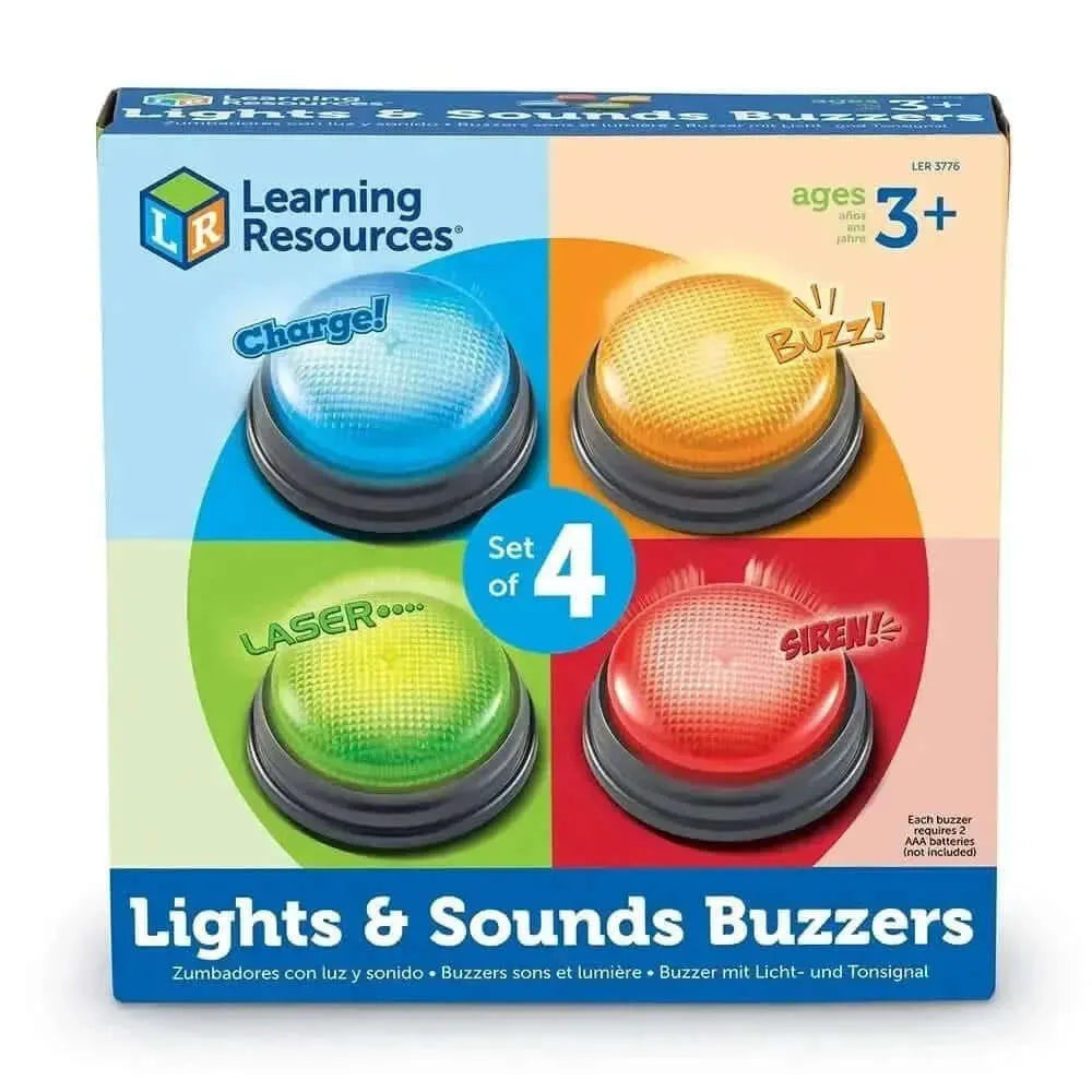 Learning Resources Lights & Sounds Answer Buzzers-Learning Resources Lights & Sounds Answer Buzzers