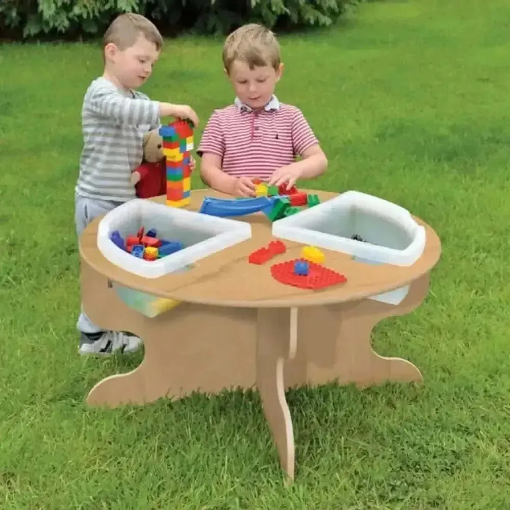 Leave Me Outdoors 460mm High Table with Inset Trays-Leave Me Outdoors 460mm High Table with Inset Trays