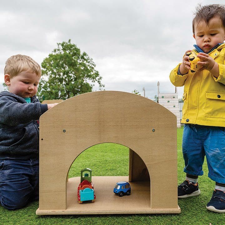 Leave Me Outdoors Role Play Garage, The Leave Me Outdoors - Wooden Children's Garage is an ideal role play piece of furniture that can be left outdoors and cars and vehicles taken outside when its playtime!. The 'Leave Me Outdoors' range is the best way to take the classroom outside. Every product in the range can be used and left outside no matter the weather. The Leave Me Outdoors Role Play Garage is made from 'Outdoor Duraply' the units are all weather proof and fungal resistant while still being highly 