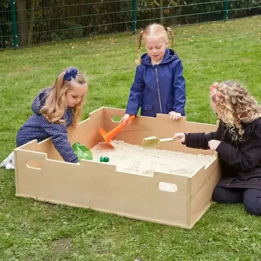 Leave Me Outdoors Sandpit with Stage Lid-Leave Me Outdoors Sandpit with Stage Lid
