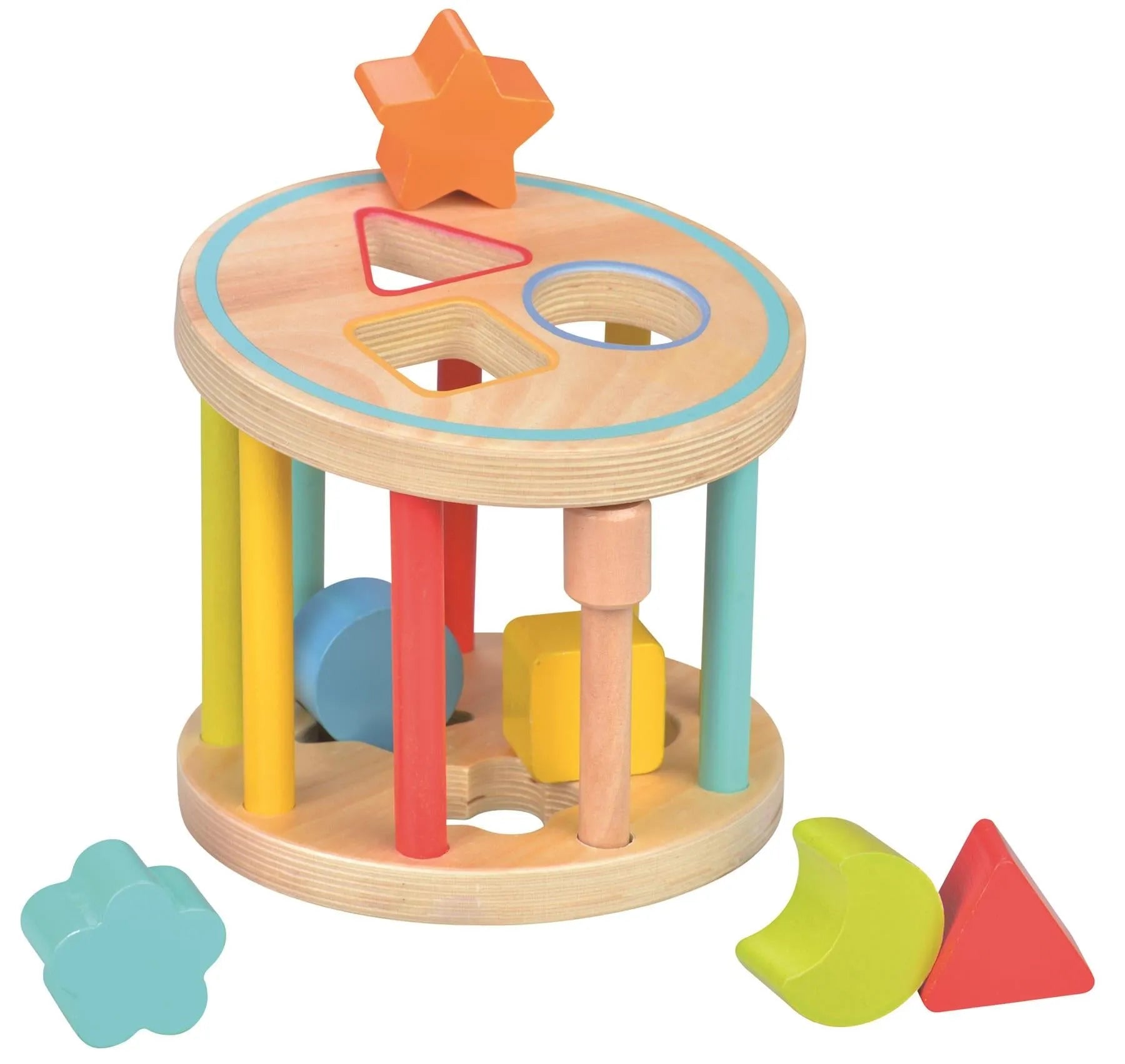Lelin Wooden Shape Sorter-Lelin Wooden Shape Sorter