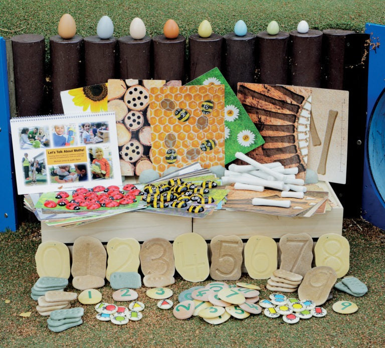 Let’s Boost Early Maths Outdoor Kit, There is much maths to be found in the natural world and now even more, with this bumper kit of resources especially designed to be taken outdoors! All these resources work well independently or alongside each other and other natural materials, encouraging a range of collecting, counting and comparing activities. Important maths language will be inspired as children naturally play, problem-solve and investigate number, shape and measures. Taking maths learning outside pr