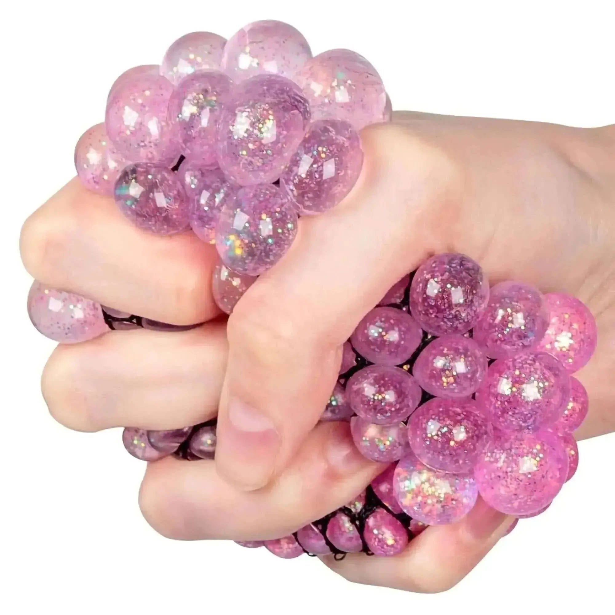 Light up Glitter Squishy Mesh Ball-Light up Glitter Squishy Mesh Ball
