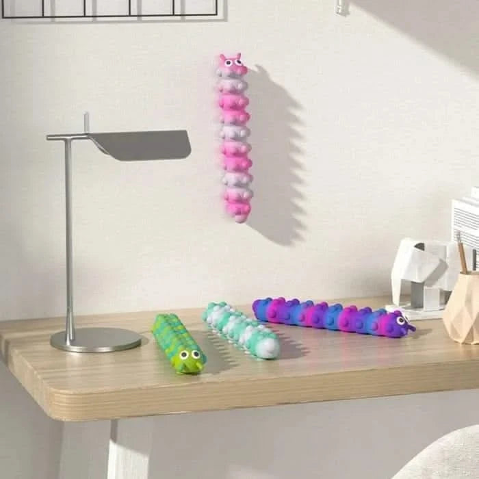 Light Up Push Popper Suction Caterpillar-Light Up Push Popper Suction Caterpillar