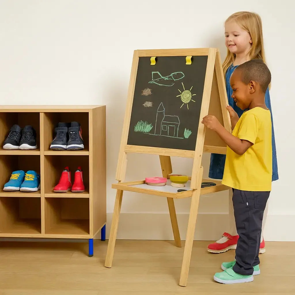 Little Acorns Height Adjustable Double Sided Easel-Little Acorns Height Adjustable Double Sided Easel