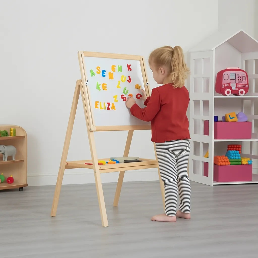 Little Acorns Height Adjustable Double Sided Easel-Little Acorns Height Adjustable Double Sided Easel