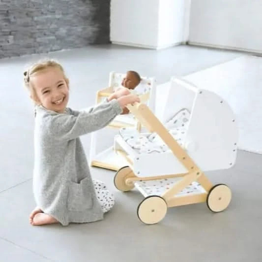 Little Button Dolls Pram-Little Button Dolls Pram