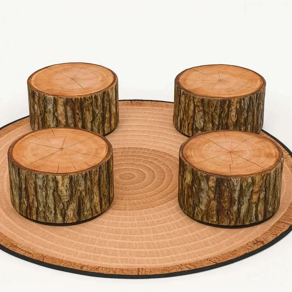 Log Buffets Pack Of 4-Log Buffets Pack Of 4