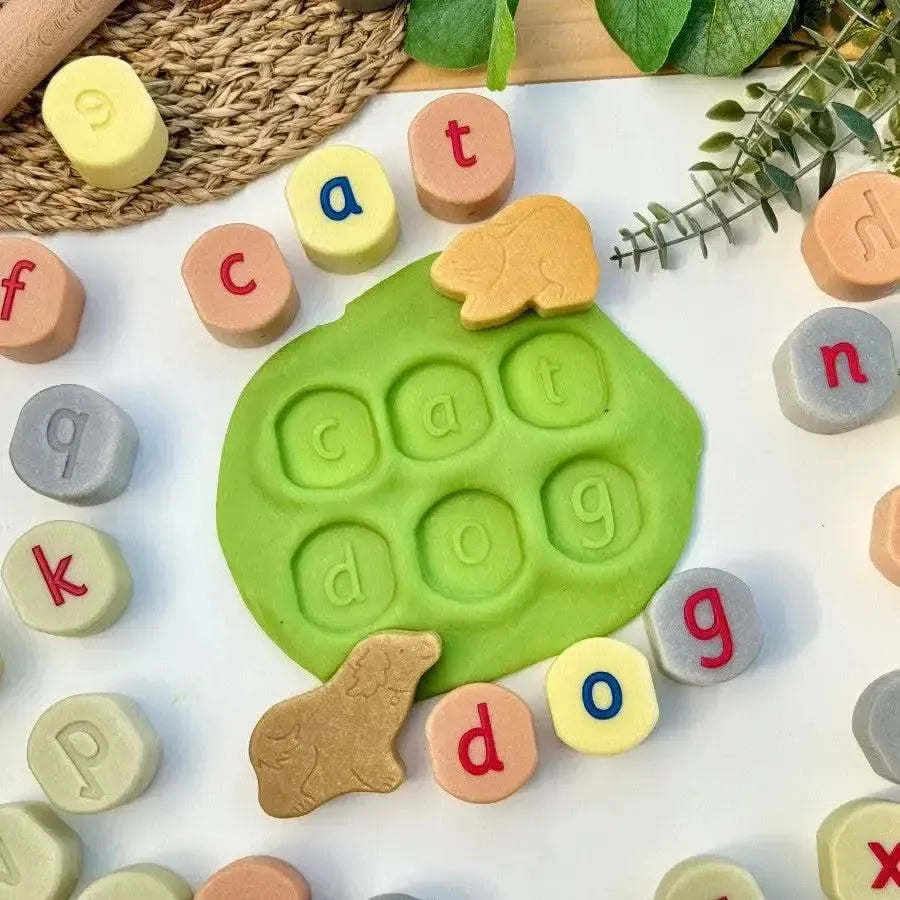 Lowercase Alphabet Stamping Stones-Lowercase Alphabet Stamping Stones