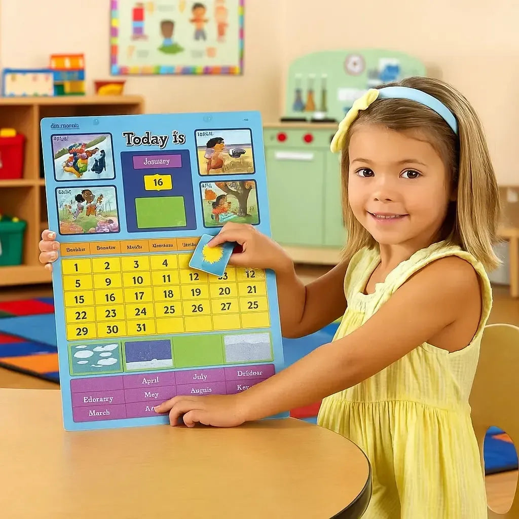 Magnetic Display Learning Calendar-Magnetic Display Learning Calendar