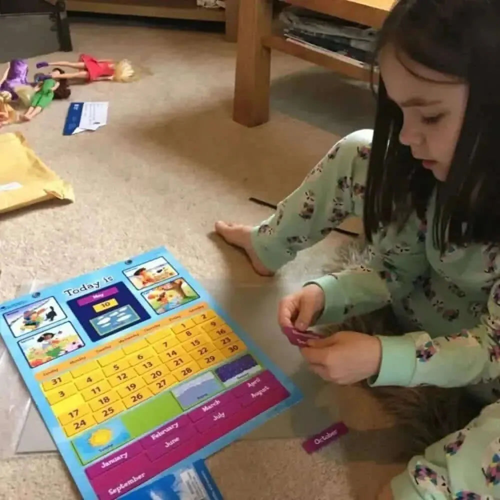 Magnetic Display Learning Calendar-Magnetic Display Learning Calendar