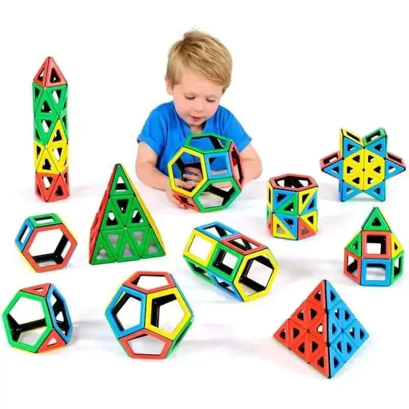 Magnetic Polydron School Set-Magnetic Polydron School Set