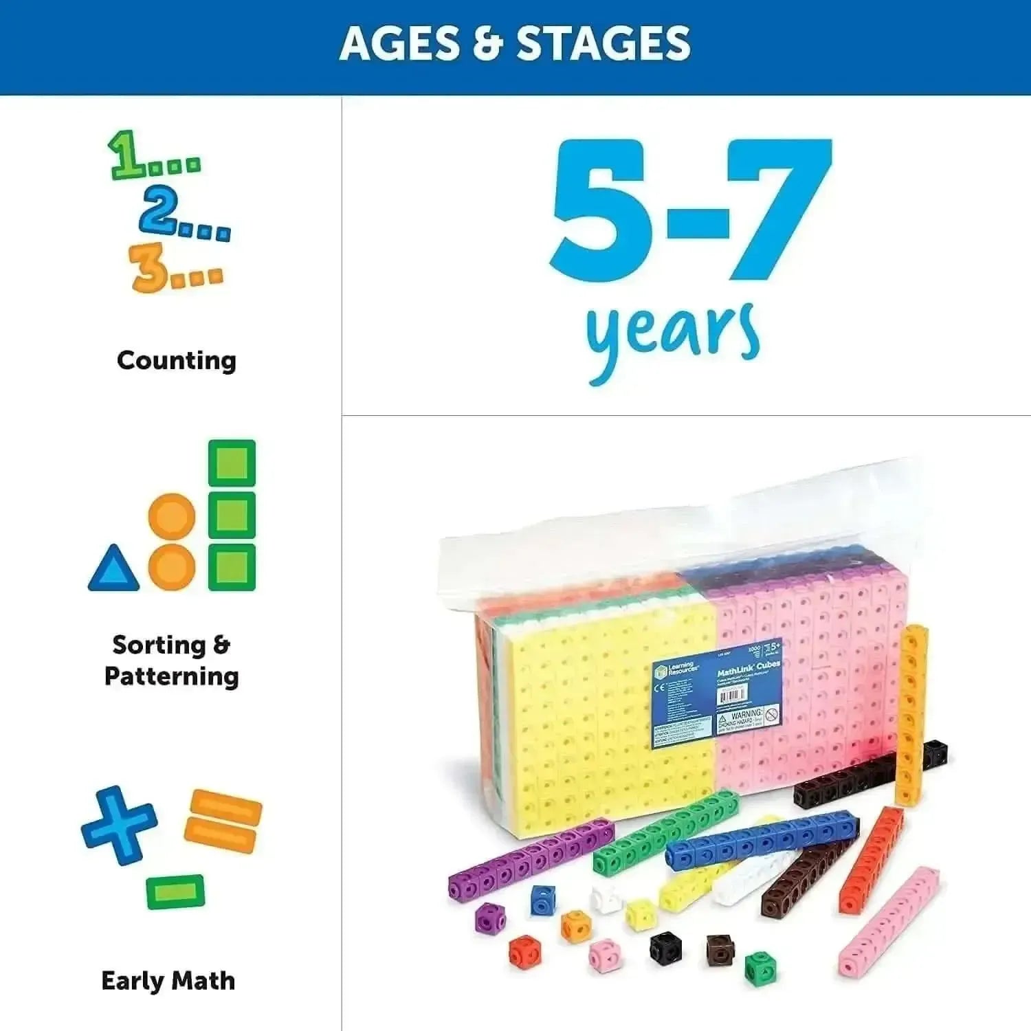 MathLink Cubes Set of 1000-MathLink Cubes Set of 1000