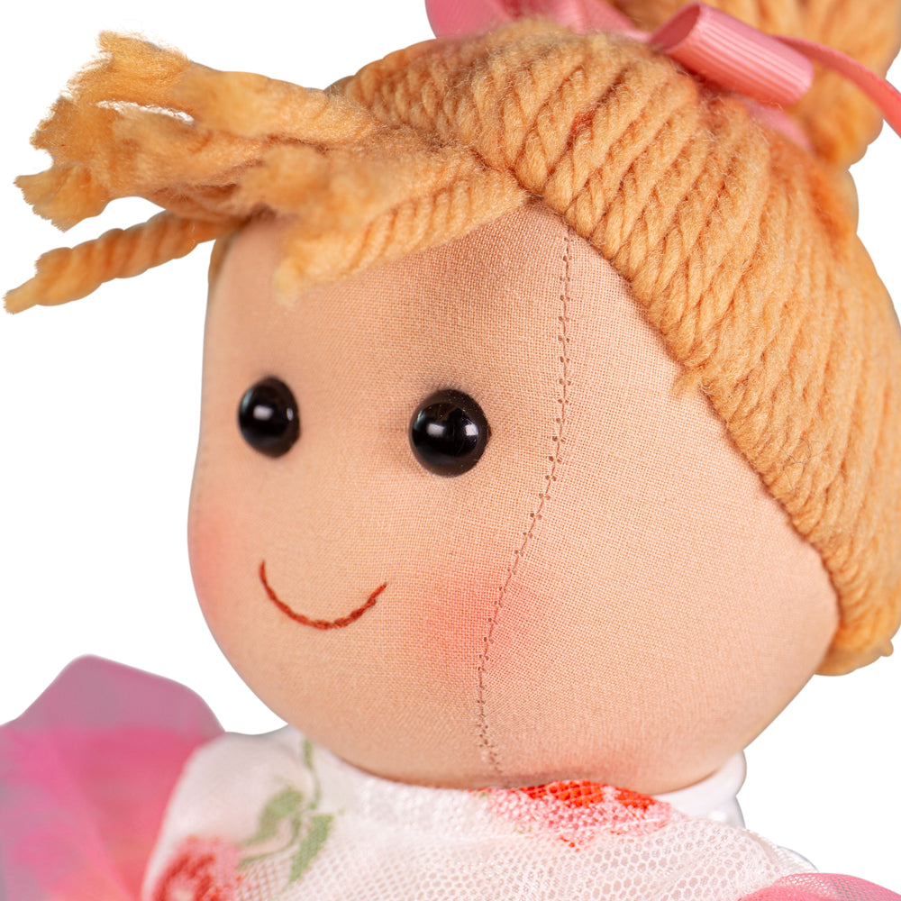 Megan Doll - Medium, Megan is here to fill your little one's life with joy, comfort, and countless hours of imaginative play! Crafted with love and care to be the perfect cuddly companion, here's what makes Megan the ultimate friend for your child: Soft and Cuddly Companion Megan is soft to the touch, making her a comforting companion for children of all ages. Whether it’s nap time or playtime, her cuddly nature ensures she’s always ready for a hug. A Friend with Style Dressed in a beautiful flowery dress t
